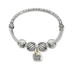 Heart Of Gold Charm Bangle
