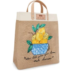 Main Squeeze Burlap Tote